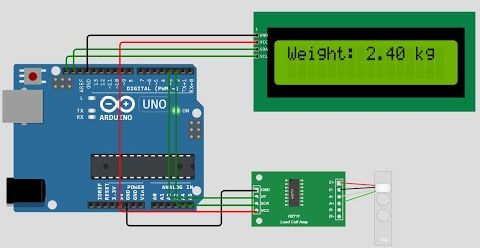 Arduino CHX711 Load Cell with LCD Display